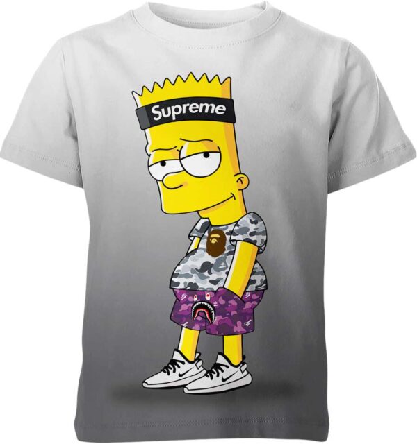 Bart Simpson Supreme Bape The Simpsons Shirt