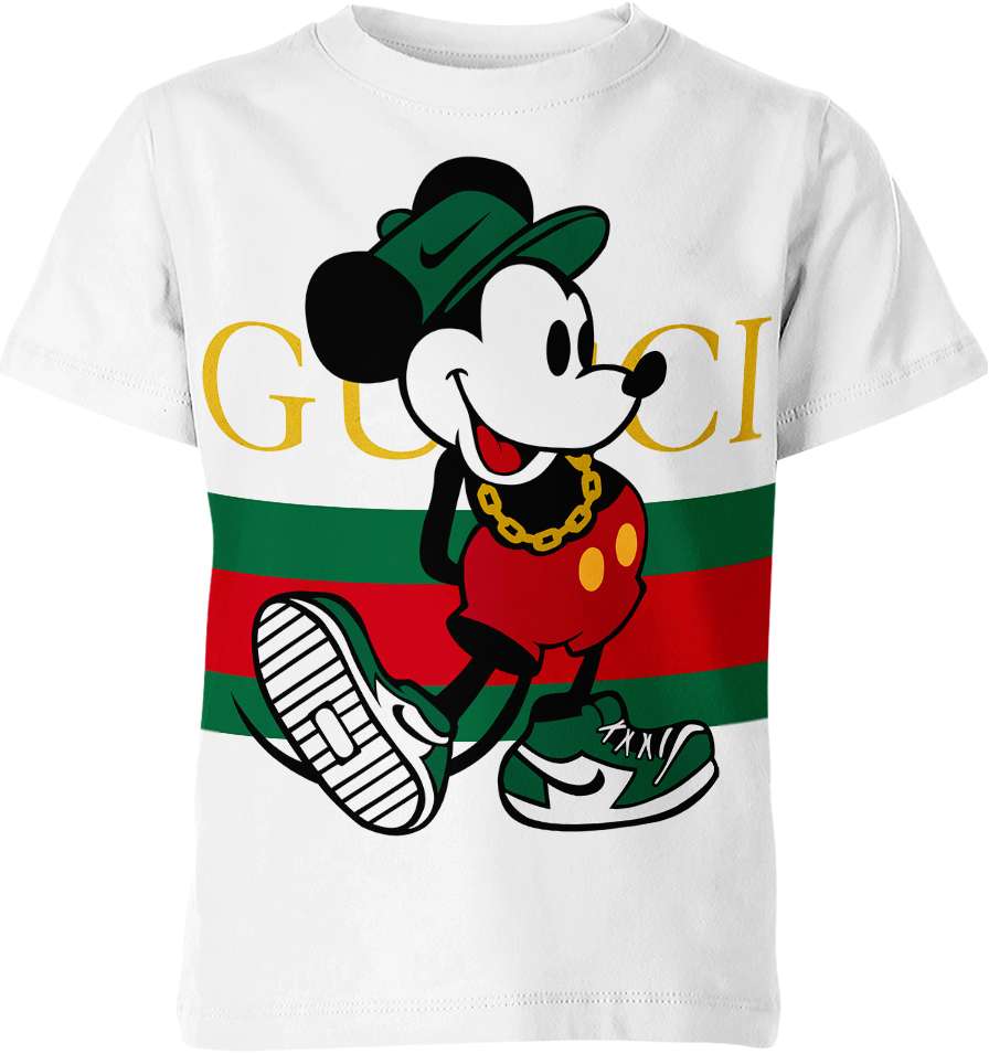 Mickey Mouse Gucci Nike Shirt