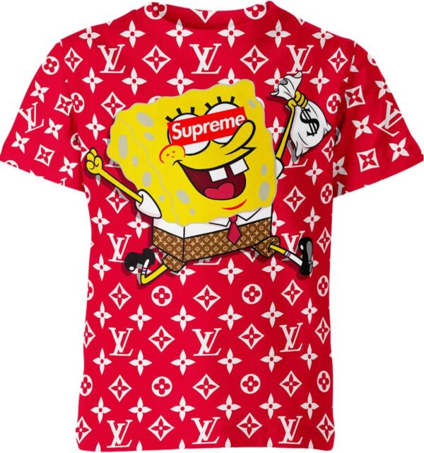Spongebob Squarepants Supreme Louis Vuitton Shirt