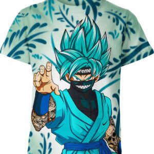 Son Goku Tattoo Nike Supreme Shirt