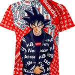Son Goku Supreme The North Face Dragon Ball Z Shirt