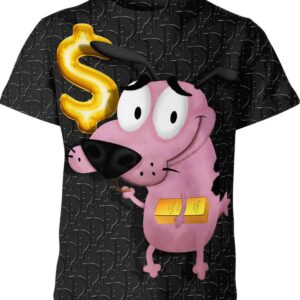 Courage The Cowardly Dog Gold Shirt