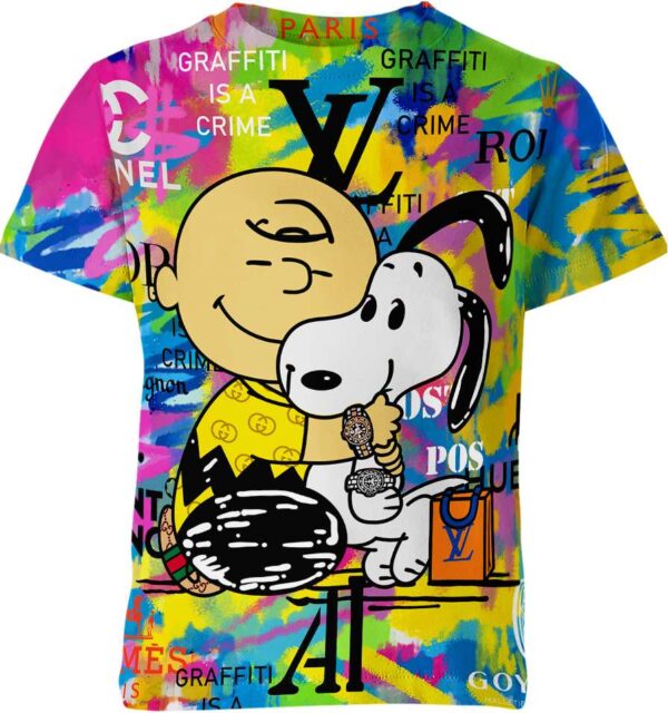 Charlie Brown Snoopy Gucci Rolex Chanel Louis Vuitton The Peanuts Shirt