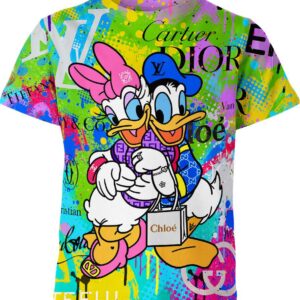 Daisy Duck Donald Duck Fendi Chloe Gucci Louis Vuitton Shirt