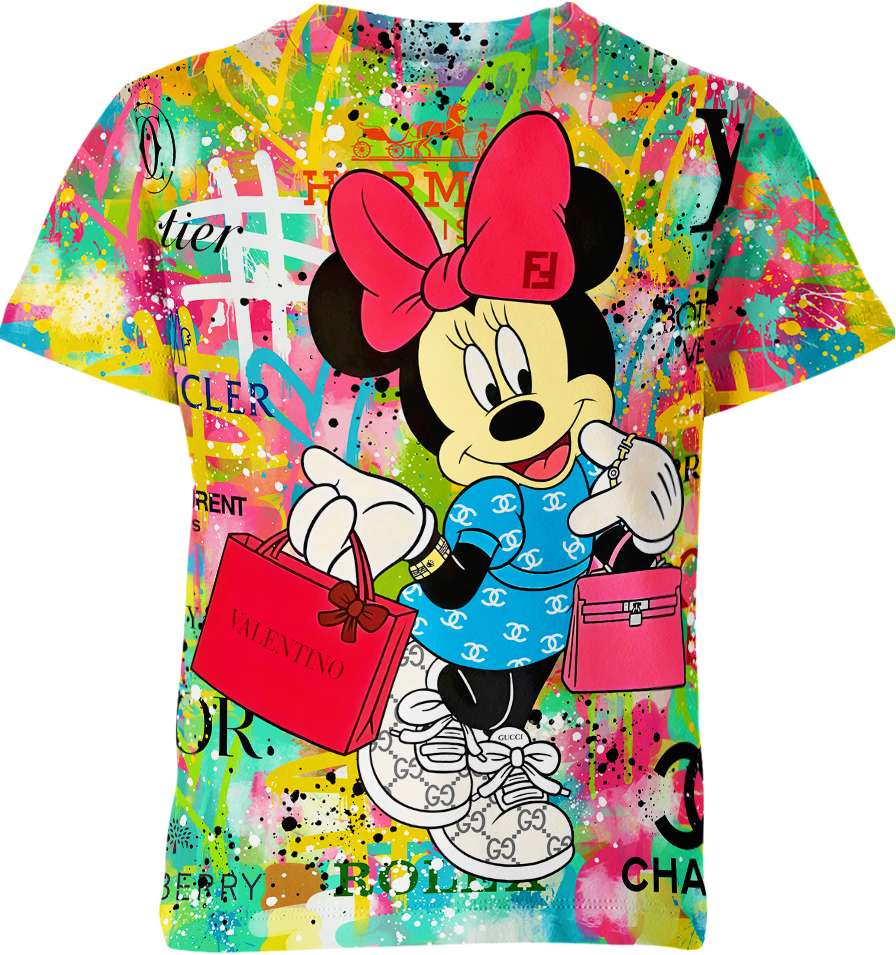 Minnie Mouse Fendi Gucci Chanel Shirt