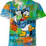 Donald Duck Louis Vuitton Hermes Shirt