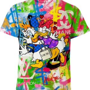 Donald Duck Daisy Duck Gucci Chanel Dior Hermes Shirt