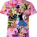 Popeye Oliver Chanel Gucci Fendi Nike Shirt