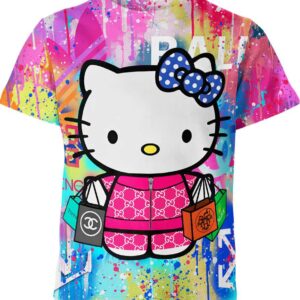 Hello Kitty Gucci Hermes Rolex Chanell Shirt