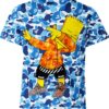 Black Bart Simpson Bape Nike Shirt