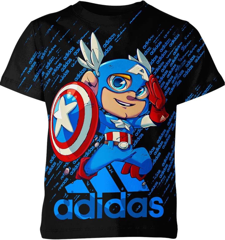 Captain America Adidas Marvel Comics Shirt