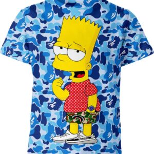 Bart Simpson Bape Louis Vuitton Shirt