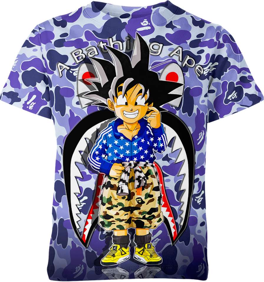 Son Goku Bape Nike Shirt