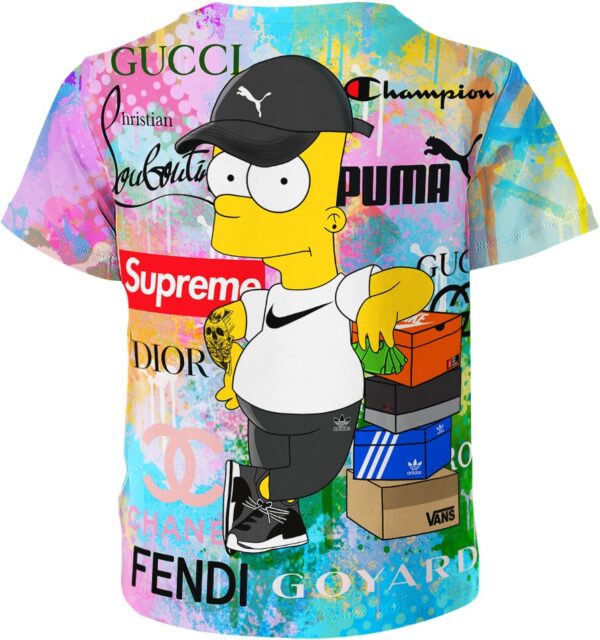 Bart Simpson Nike Adidas Vans Shirt