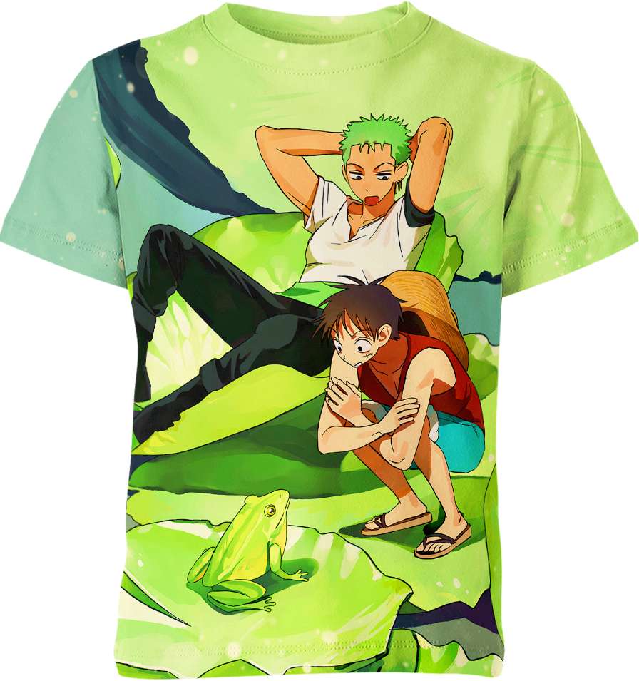 Monkey d. luffy and Roronoa zoro From One Piece Shirt