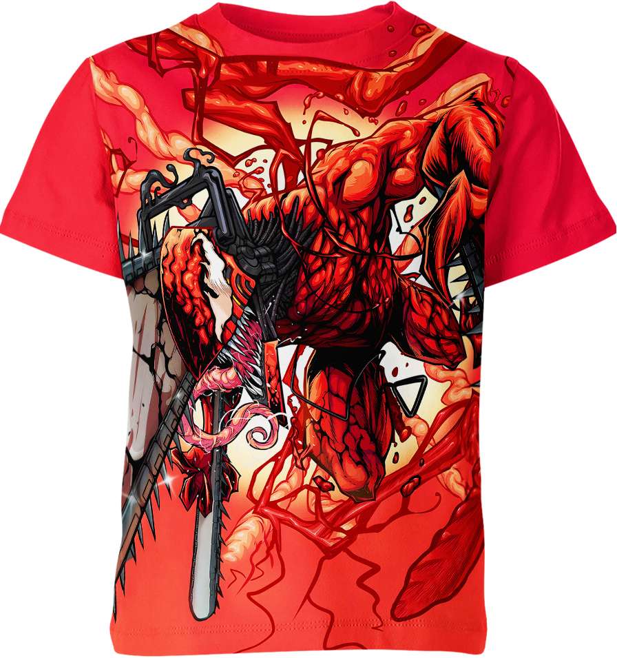 Carnage X Chainsaw Man Shirt