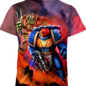 Ultramarine Vs Ork From Warhammer 40K Shirt