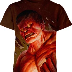 Red Hulk Marvel Comics Shirt
