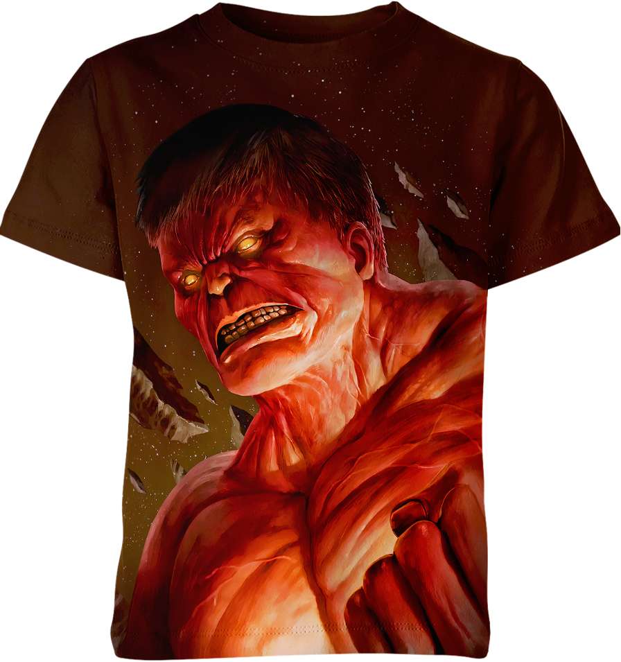 Red Hulk Marvel Comics Shirt