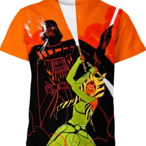 Ahsoka Vs Darth Vader From Star Wars Shirt