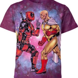 Deadpool Vs Saitama Marvel Comics Shirt