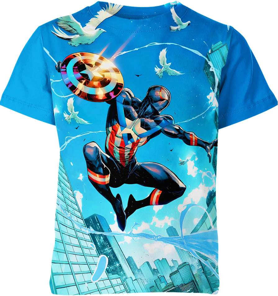 Spider Man X Captain America Shirt