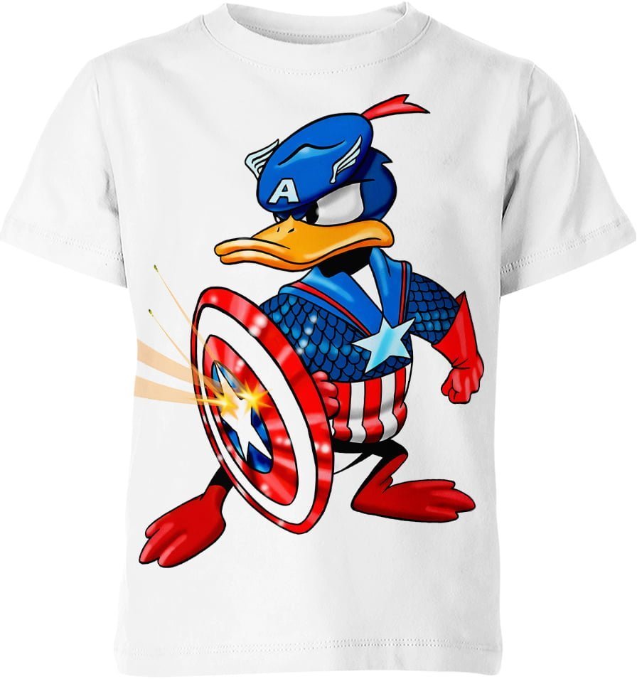 Captain America X Daffy Duck Shirt
