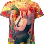 Makima and Chainsaw Devil From Chainsaw Man Shirt