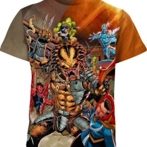 Marvel Heros Vs Predator Marvel Comics Shirt