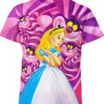 Cheshire Cat And Alice Shirt