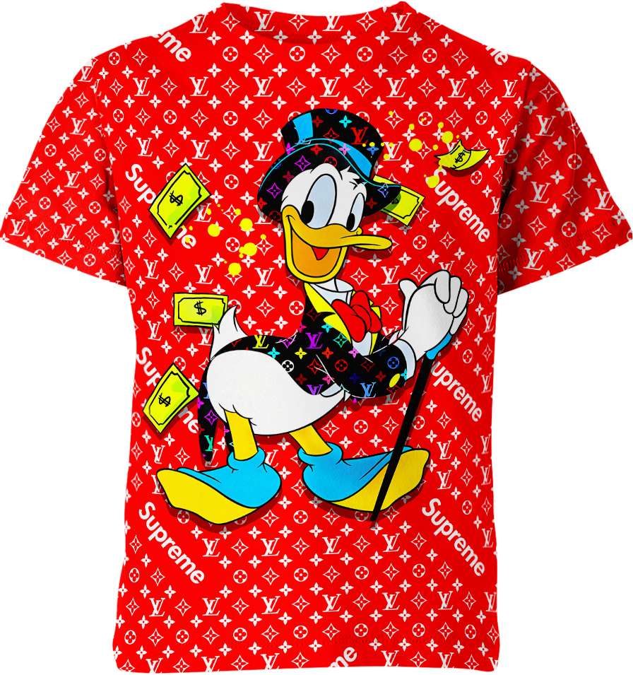 Donald Duck X Supreme X Louis Vuitton Shirt
