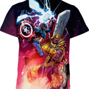 Captain America Vs Thanos Marvel Comics Shirt