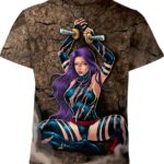 Psylocke Betsy Braddock Ahegao Hentai Marvel Comics Shirt
