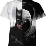 The Batman And Moon Knight Marvel and DC Comics Shirt