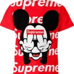 Customized Gift For Cartoon Lover Mickey Mouse Disney Red Shirt