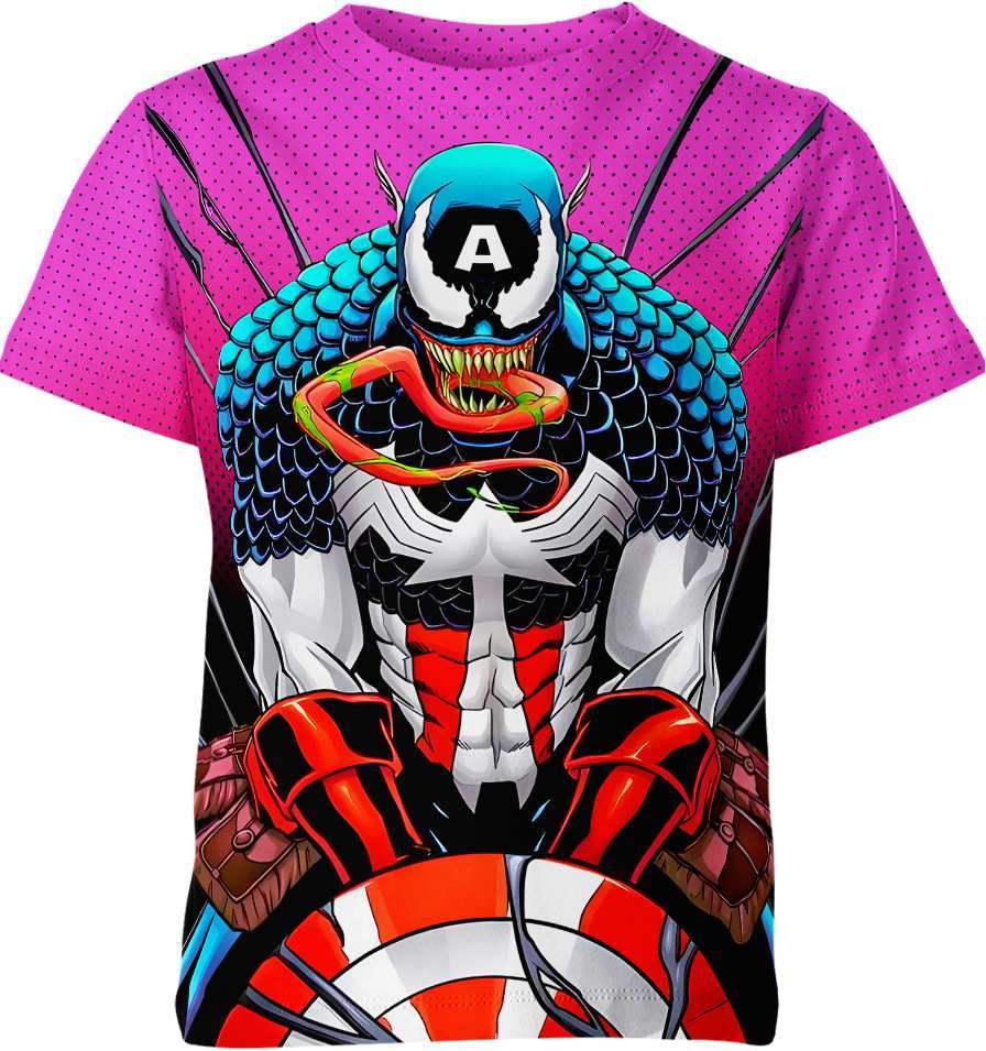 Venom Captain America Marvel Comics Shirt