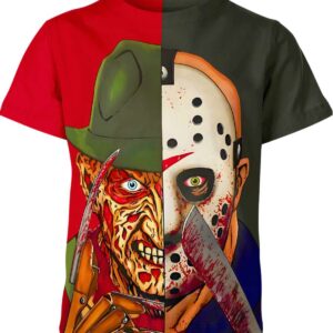 Freddy X Jason A Nightmare On Elm Street Friday The 13Th Shirt