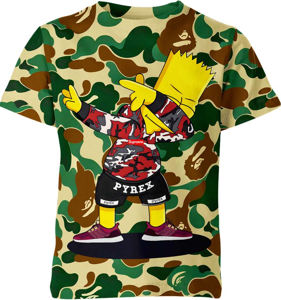 Dabbin Bart Simpson Supreme Adidas Ultra Boost Shirt