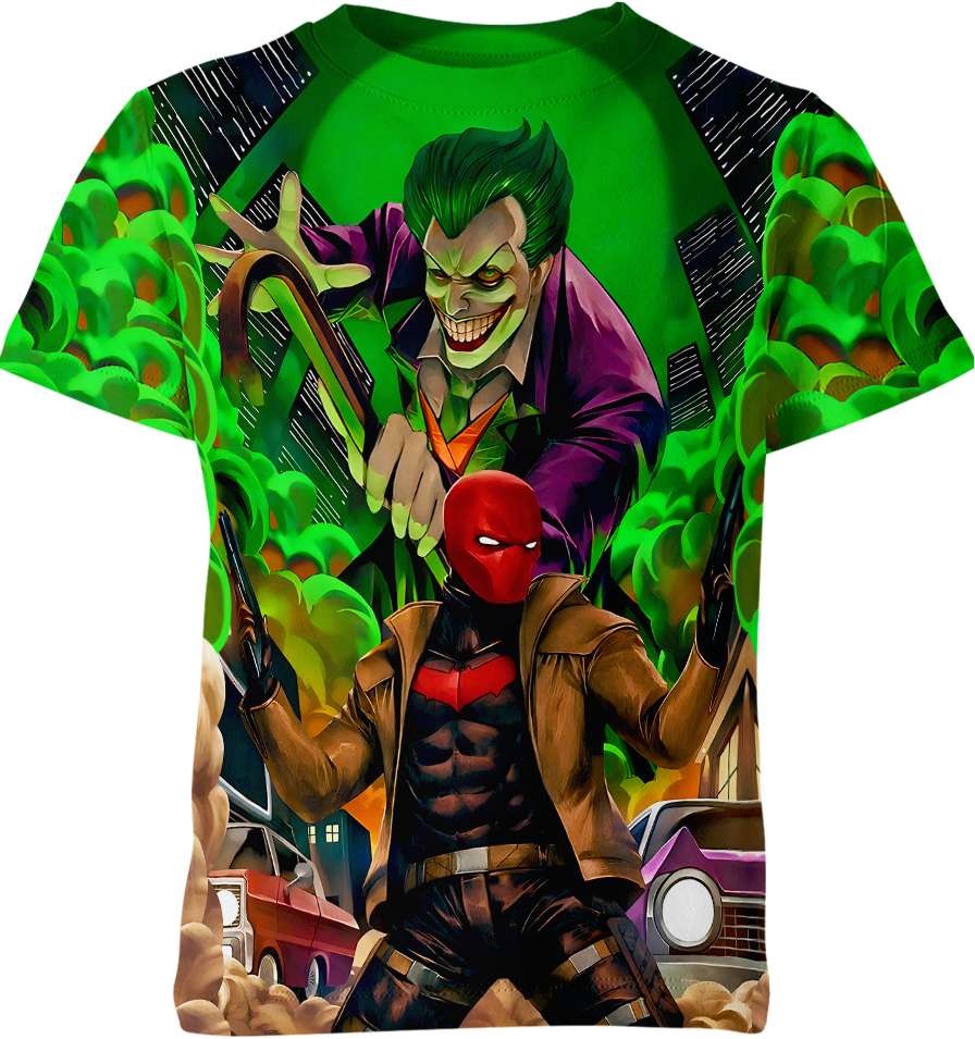 Red Hood Jason Todd Joker DC Comics Shirt