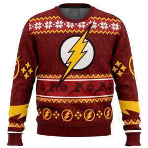 Fast Christmas The Flash DC Comics Ugly Christmas Sweater