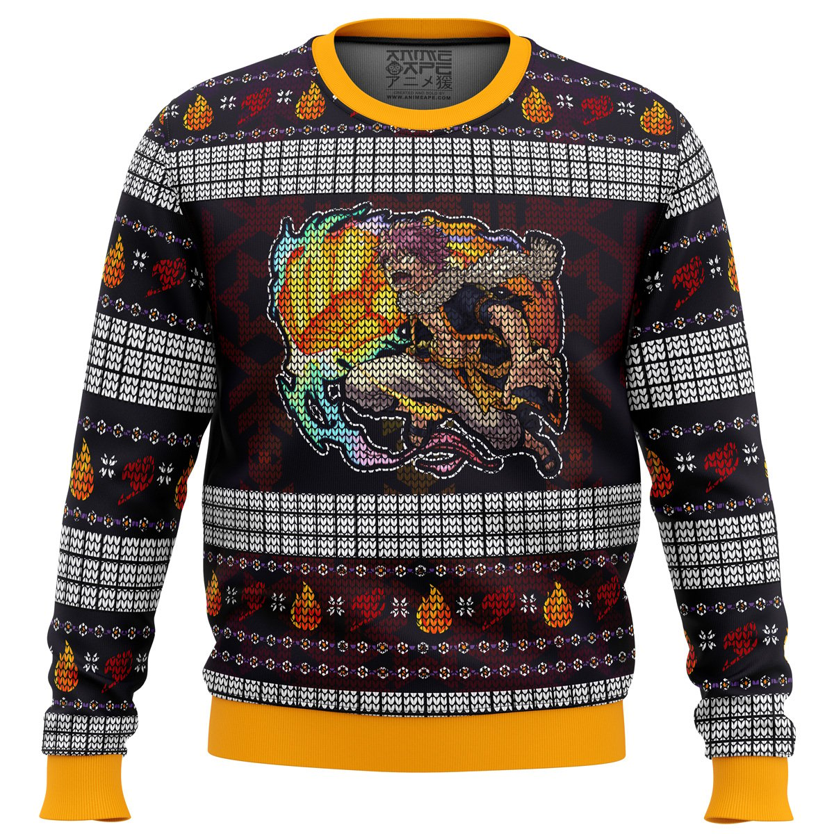 Fire Dragon's Iron Fist Dragneel Natsu Fairy Tail Ugly Christmas Sweater