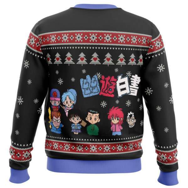 Ghost Fighter YuYu Hakusho Chibis Ugly Christmas Sweater