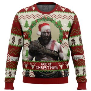 God of Christmas God of War Ugly Christmas Sweater