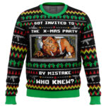 Got Invited to a Christmas Party Die Hard Ugly Christmas Sweater