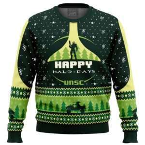Happy Halo-days Halo Ugly Christmas Sweater