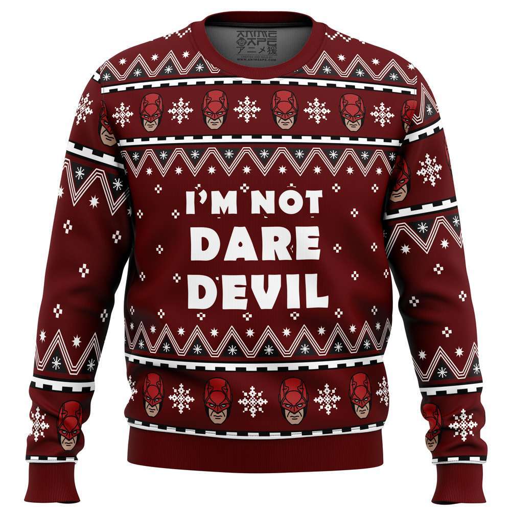 I'm not Daredevil Marvel Ugly Christmas Sweater