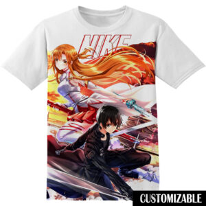 Customized Manga Sword Art Online Kazuto Kirigaya Kirito Yuuki Shirt