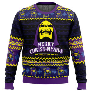 MYAH-rry Christ-MYAHs He-Man Ugly Christmas Sweater