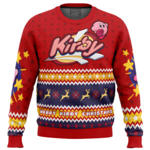 Merry Kirby Christmas Kirby Ugly Christmas Sweater