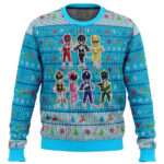 Mighty Morphin Chibis Power Rangers Ugly Christmas Sweater